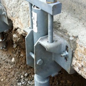 Micropiles installed to support foundation